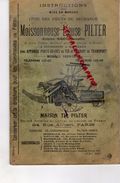 CATALOGUE MISE EN MARCHE LISTE PIECES RECHANGE MOISSONNEUSE LIEUSE PILTER-WOOD--TRACTEUR AGRICULTURE 1909-1910 - Landwirtschaft