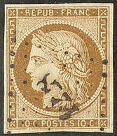 No 1b, Bistre-brun Foncé, Un Voisin. - TB - 1849-1850 Cérès