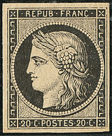 ** No 3, Noir Sur Jaune, Très Frais. - TB - 1849-1850 Ceres
