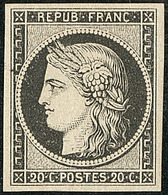 * No 3a, Noir Sur Blanc, Très Frais. - TB - 1849-1850 Ceres
