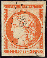 No 5, Orange, Un Voisin, Obl Pc 3317, Jolie Pièce. - TB - 1849-1850 Ceres