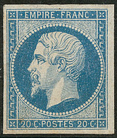 * No 14I, Bleu, Gomme Altérée Mais TB - 1853-1860 Napoleon III