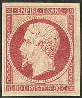 * No 17A, Carmin, Jolie Pièce. - TB. - RR - 1853-1860 Napoleon III