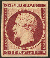 * No 18c, Carmin Velours, Superbe. - RR - 1853-1860 Napoléon III