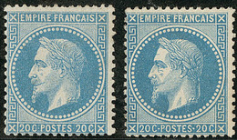 * Nos 29I, 29II. - TB - 1863-1870 Napoléon III Con Laureles