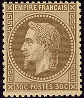 * Fond Ligné. No 30e. - TB. - R - 1863-1870 Napoléon III Con Laureles