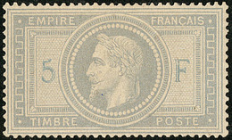 * No 33, Gris-violet, Am. Rebouchés Mais Très Frais Et TB D'aspect. - R - 1863-1870 Napoleon III With Laurels