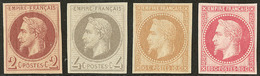 ** Rothschild. Nos 26Ie, 27IId, 28Ib, 32e, Très Frais. - TB - 1863-1870 Napoléon III Lauré