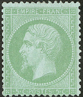 * No 35, Vert Pâle Sur Bleu, Gomme Altérée Mais TB. - R - 1870 Assedio Di Parigi