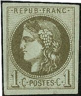 * No 39Ia, Olive Très Foncé. - TB - 1870 Emisión De Bordeaux