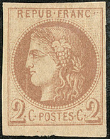 * Report I. No 40I, Chocolat Clair, Avec Petite Variété D'impression, Très Frais. - TB. - R - 1870 Bordeaux Printing