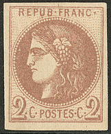* Report I. No 40Ia, Chocolat, Pos. 9, Très Frais. - TB. - R - 1870 Bordeaux Printing