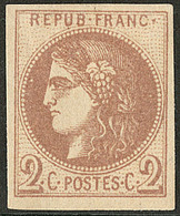 * Report I. No 40Ia, Chocolat, Pos. 9, Très Frais. - TB. - R - 1870 Ausgabe Bordeaux