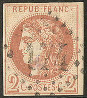 Report I. No 40Ic, Brun-rouge, Pos. 9, Obl Gc 174. - TB. - RR - 1870 Bordeaux Printing