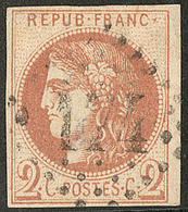 Report I. No 40Ic, Brun-rouge, Pos. 9, Obl Gc 174. - TB. - RR - 1870 Emisión De Bordeaux