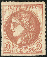 ** Percé En Lignes. No 40II, Brun-rouge, Très Frais. - TB - 1870 Emisión De Bordeaux