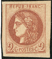 * No 40II, Pos. 15, Petit Cdf+ Un Voisin, Nuance Foncée, Superbe - 1870 Bordeaux Printing