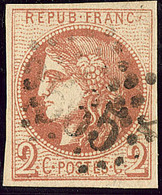 No 40II, Pos. 1, Obl Gc. - TB - 1870 Ausgabe Bordeaux