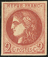 * No 40IIe, Rouge-brique Foncé, Très Frais. - TB. - R - 1870 Bordeaux Printing