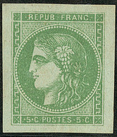 * No 42II, Vert-jaune, Grandes Marges, Superbe. - R - 1870 Bordeaux Printing