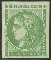 ** No 42IIg, Vert-jaune, Pos. 11, Très Frais. - TB - 1870 Ausgabe Bordeaux