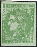 (*) No 42IIn, Vert-sauge. - TB - 1870 Bordeaux Printing