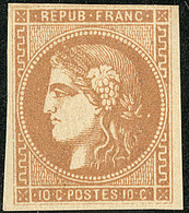 * No 43Ia, Bistre Foncé. - TB - 1870 Emisión De Bordeaux