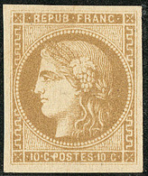 * No 43Id, Bistre Verdâtre, Jolie Pièce. - TB. - R - 1870 Bordeaux Printing