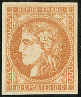 * No 43IIc, Bistre Orange, Belle Nuance. - TB. - R - 1870 Emisión De Bordeaux