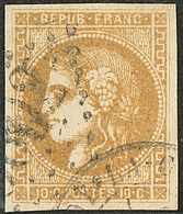 No 43IIe, Belle Nuance Foncée, Infime Pelurage Au Verso Sinon TB - 1870 Emisión De Bordeaux