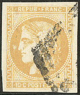 No 43IIe, Avec Petite Variété D'impression "boule Blanche" Devant Le Nez, Pos. 3. - TB - 1870 Bordeaux Printing