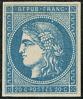 * No 45II, Bleu, Jolie Pièce. - TB. - R - 1870 Bordeaux Printing