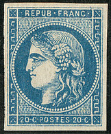 * No 45IIIb, Bleu Foncé, Très Frais. - TB. - R - 1870 Bordeaux Printing