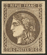 * No 47c, Brun-noir, Jolie Pièce. - R - 1870 Bordeaux Printing