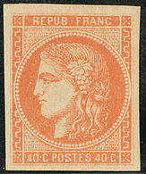 * No 48b, Orange Clair, Très Frais. - TB - 1870 Bordeaux Printing