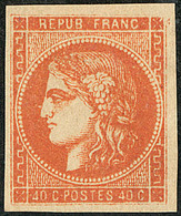 * No 48c, Orange Foncé, Très Frais. - TB - 1870 Bordeaux Printing