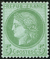 * No 53, Vert-jaune, Très Frais. - TB - 1871-1875 Ceres