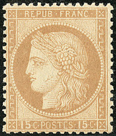** No 55, Bistre, Très Frais. - TB - 1871-1875 Ceres