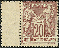 ** No 67, Brun-lilas, Bdf, Centrage Courant Et Infimes Rousseurs Au Verso Mais Très Frais Et TB - 1876-1878 Sage (Type I)