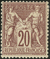 * No 67a, Brun-rouge Foncé. - TB - 1876-1878 Sage (Type I)