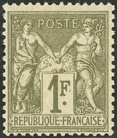 ** No 72, Vert-bronze, Très Frais. - TB. - R - 1876-1878 Sage (Type I)