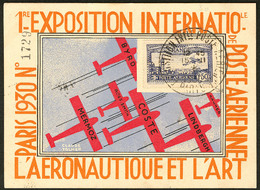 LETTRE EIPA 30. No 6c (Maury 6A), Sur CP De L'Exposition N°1729, Pour L'Allemagne. - TB - 1927-1959 Mint/hinged