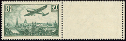 ** No 14a (Yv. 14b), Vert Foncé, Bdf, Superbe. - R - 1927-1959 Mint/hinged