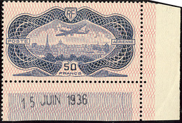 ** Burelé. No 15, Cdf Daté 15 Juin 1936. - TB. - R - 1927-1959 Mint/hinged