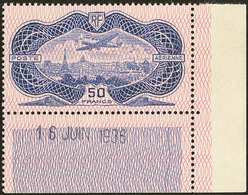 ** Burelage Renversé. No 15a, Cdf Daté 16 Juin 1936. - TB. - R - 1927-1959 Mint/hinged