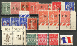 ** Collection. 1904-1964, Entre Les N°3 Et 13, Dont 5a, 6c, 6d Et 8b. - TB - Military Postage Stamps