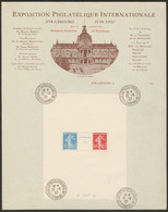 Strasbourg. No 2, Obl 12.6.27 Hors Timbres Sur Petite Affiche De L'Exposition. - TB - Other & Unclassified