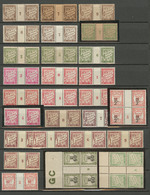 ** Taxe. Collection. 1893-1926, 24 Paire Et 3 Bloc De Quatre Entre Les N°29 Et 54, Nombreux Mill. Différents. - TB - Millesimes