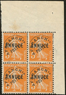 ** Annulé. No 44, Bloc De Quatre Cdf. - TB - Instructional Courses