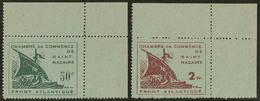 (*) St Nazaire. Nos 8, 9, Tous Deux Cdf. - TB - War Stamps